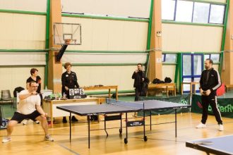 Ο Νεκτάριος Φαρμάκης προπονήθηκε στο πιγκ πογκ