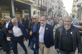 Στην πορεία για την τραγωδία στα Τέμπη ο Απόστολος Κατσιφάρας