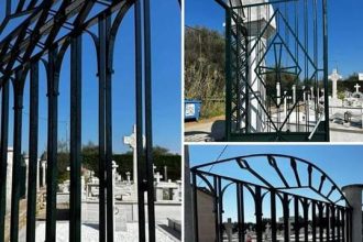 Σύλλογος Αλισσαίων "Πείρος": Έβαψε τα κάγκελα του κοιμητηρίου του χωριού