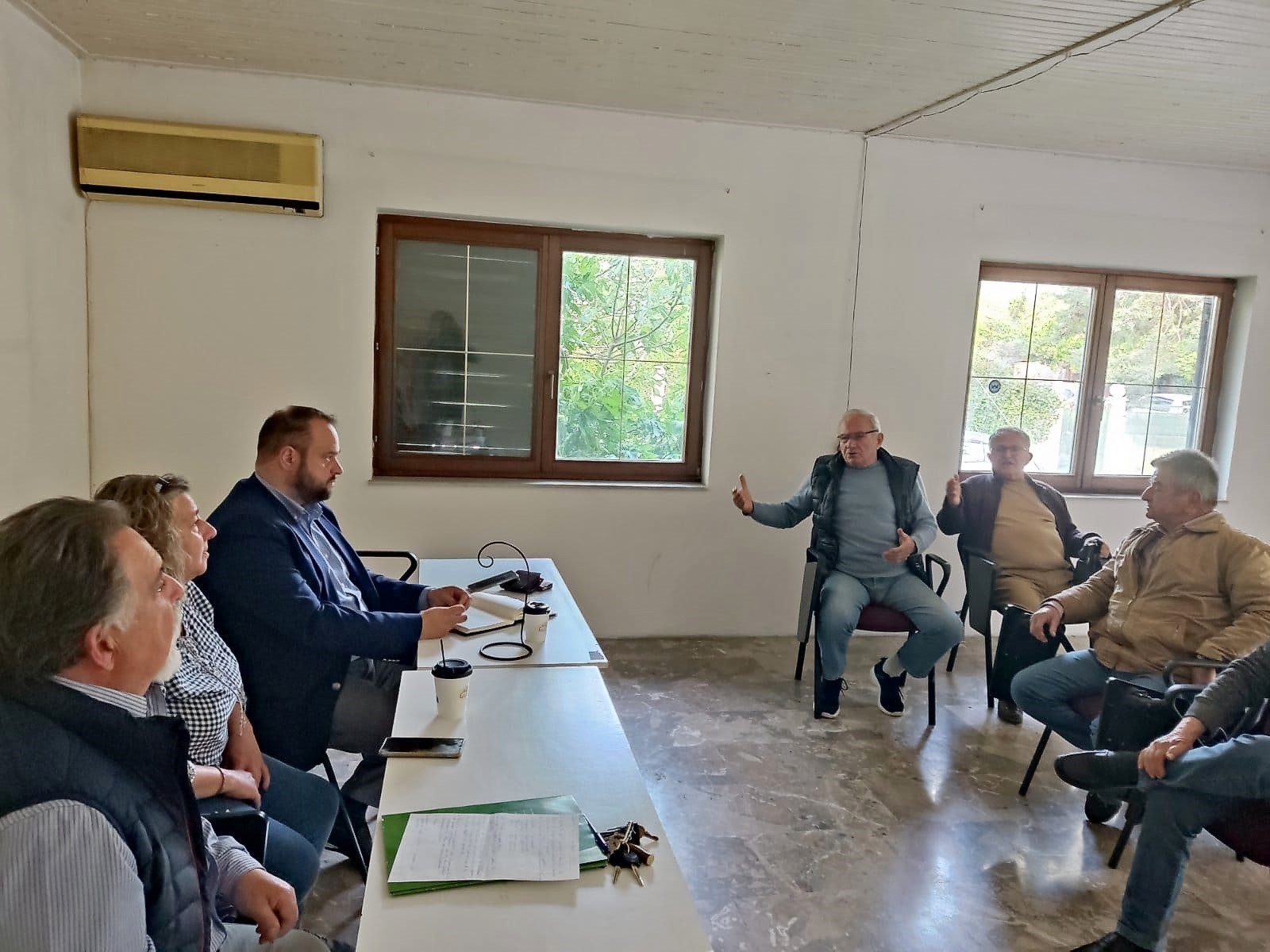 Βασίλης Αϊβαλής: Συνάντηση με τον σύλλογο Ερασιτεχνών Ψαράδων Ακταίου-Ρίου