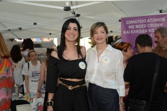 Η Βίβιαν Σαμούρη στην εκδήλωση ευαισθητοποίηση για τη νόσο του Crohn