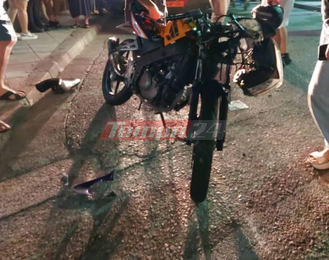 Δυτ. Ελλάδα: Σφοδρή σύγκρουση δικύκλου με ταξί - Στο νοσοκομείο ο οδηγός της μηχανής