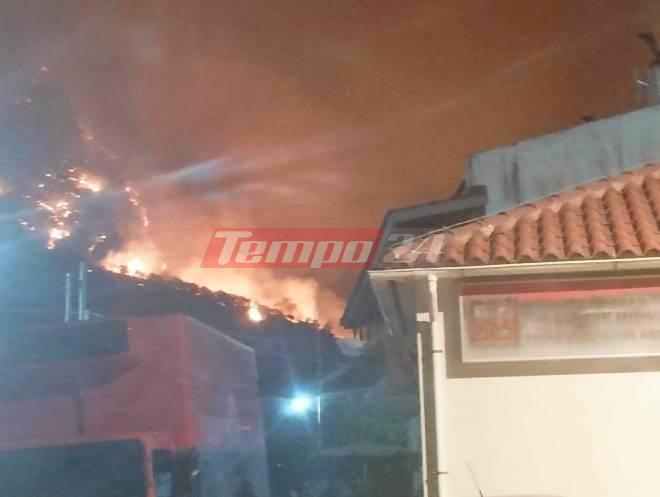 Αχαΐα - Αιγιάλεια: Νύχτα "κόλασης" από τη φωτιά - Κοντά σε σπίτια οι φλόγες - Αγωνία για τους κατοίκους-Εκκενώθηκε η Τράπεζα - ΒΙΝΤΕΟ - ΦΩΤΟ