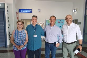 Ο Αερολιμέναρχης υποδέχθηκε την ηγεσία του υπουργείου Υποδομών-Μεταφορών