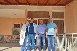 Επίσκεψη του Δημήτρη Μπαρμπούνη στο Κέντρο Υγείας Κλειτορίας