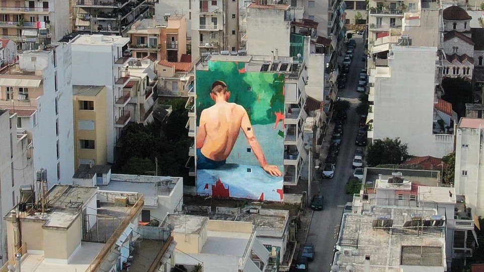 Έτοιμη η 1η τοιχογραφία του 7ου Διεθνούς Street Art Festival Πάτρας