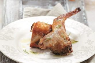 Τηγανητό κουνέλι με ξίδι