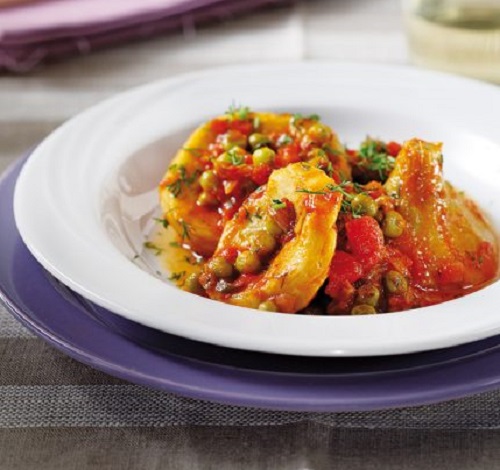 Αγκινάρες με αρακά και φρέσκο μάραθο