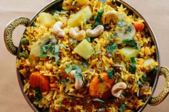 Ινδικό ρύζι με λαχανικά