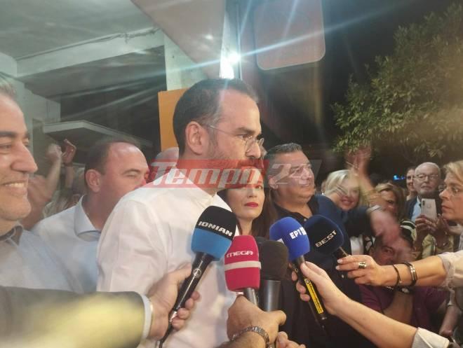 Ανετη επικράτηση Φαρμάκη από τον πρώτο γύρο στην Περιφέρεια Δυτικής Ελλάδας - "Η κοινωνία μας έδωσε ισχυρή εντολή να προχωρήσουμε ακόμα πιο αποφασιστικά προς το μέλλον"