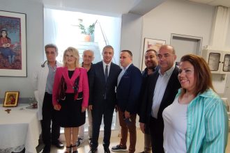 Στα εγκαίνια της νέας Μονάδας Τεχνητού Νεφρού της Νοσηλευτικής Μονάδας Άργους, ο Γ. Καρβέλης