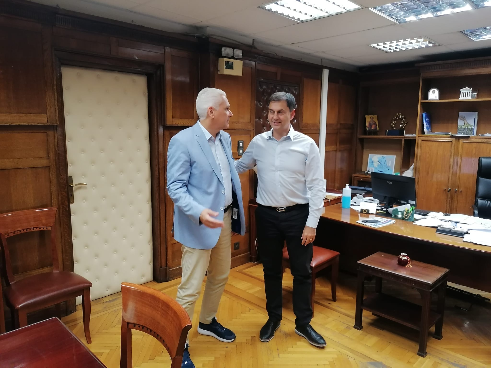 Φωκίων Ζαΐμης: Συνάντηση με τον υφυπουργό Χάρη Θεοχάρη