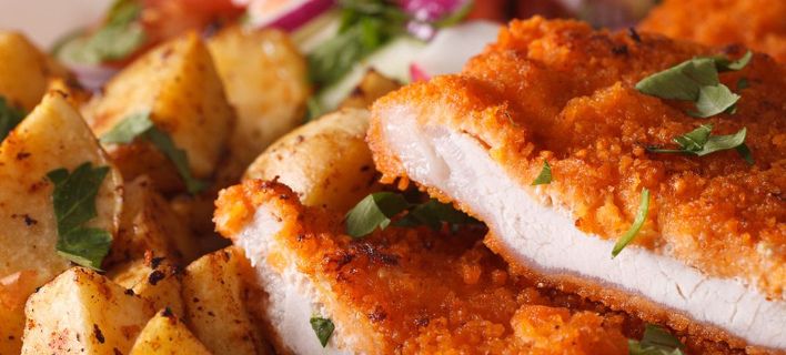 Τηγάνι τέλος -Τα πιο λαχταριστά σνίτσελ φτιάχνονται στον φούρνο