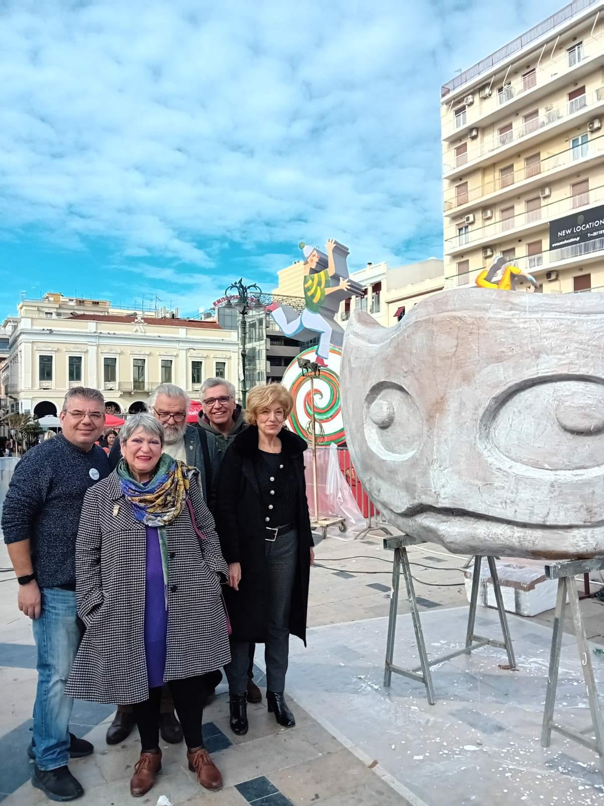 Με τους καρναβαλιστές η Σία Αναγνωστοπούλου
