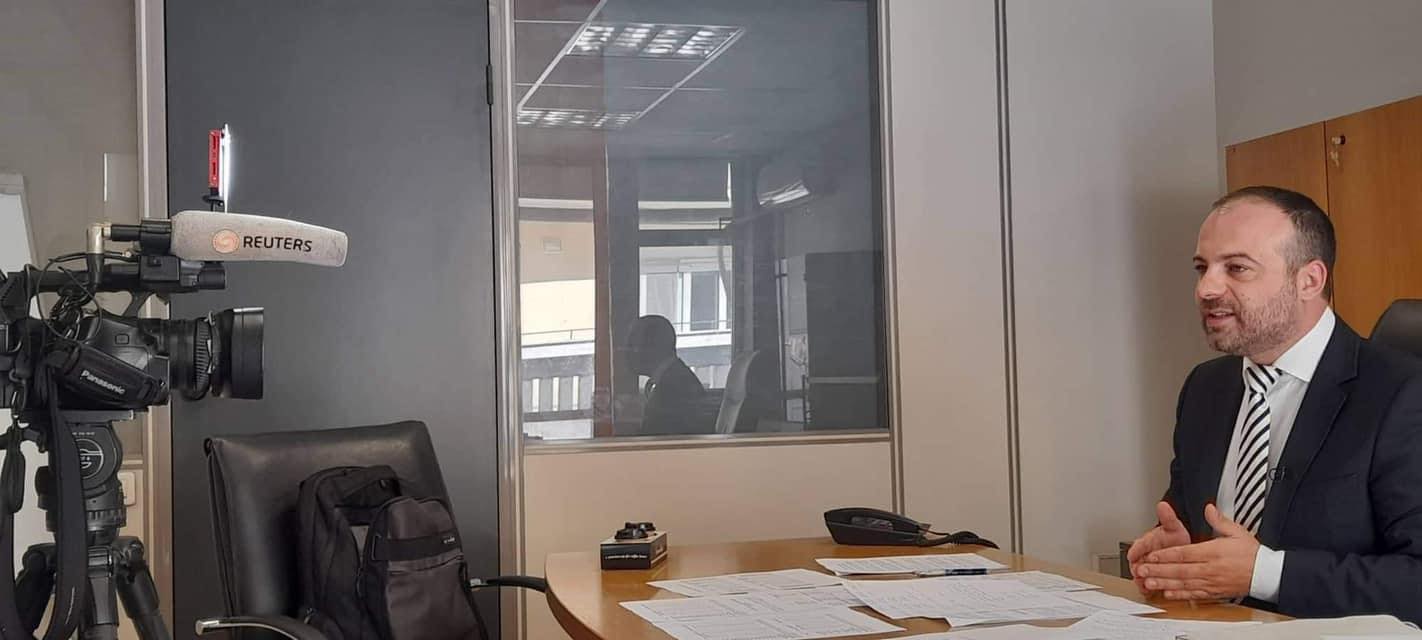 Ο Θέμης Μπάκας σε Reuters και Euronews