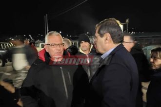 Στον μπλόκο των αγροτών στο Αίγιο ο Κώστας Πελετίδης