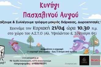 Πασχαλινή εκδήλωση ΑΣΤΟ-Επικοινωνούμε για συλλογή τροφίμων