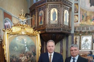 Ο υποψήφιος ευρωβουλευτής της "ΝΙΚΗΣ" Φώτης Ηλιόπουλος στις εορταστικές εκδηλώσεις για την Έξοδο του Μεσολογγίου (ΦΩΤΟ)