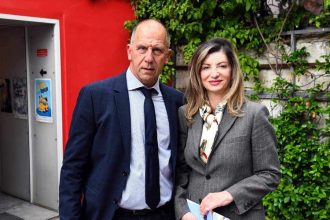 Η αντιδήμαρχος Υγείας και Πρόνοιας, Βίβιαν Σαμούρη στη εκδήλωση για την παιδική παχυσαρκία