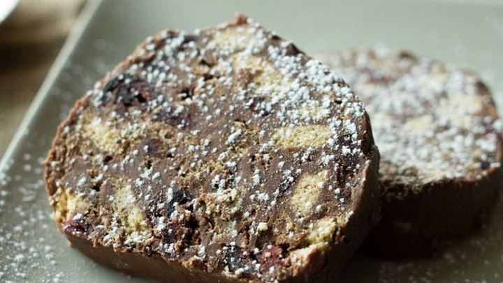 Κορμός με σοκολάτα, ταχίνι και μέλι