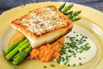 Φιλέτο πέρκας με κρούστα παρμεζάνας