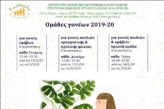 Ομάδες γονέων στην Πάτρα από το Κέντρο Πρόληψης Αχαΐας Καλλίπολις