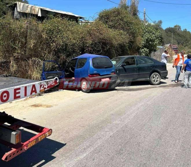 Αχαΐα: Σφοδρή πλαγιομετωπική σύγκρουση ΙΧ στη ΒΙΠΕ - Μία τραυματίας (ΦΩΤΟ)