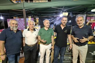 Ο Απόστολος Κατσιφάρας στην αγροτική έκθεση Χαλανδρίτσας