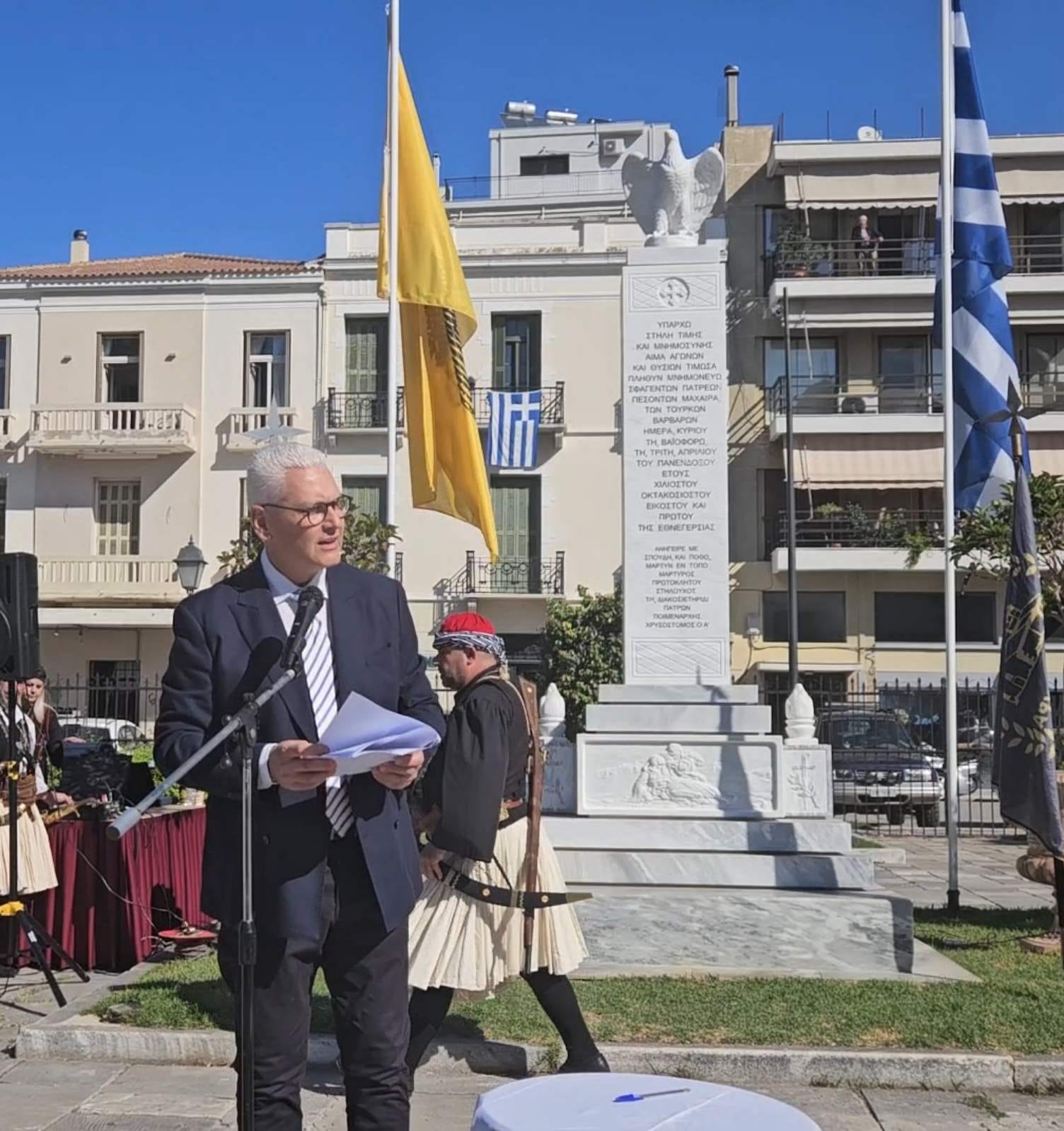 Φωκίων Ζαΐμης: Συγχαρητήρια στην Ι.Μ. Πατρών και στο άγημα Ιστορικής Αναβίωσης Πατρών «Παναγιώτης Καρατζάς»