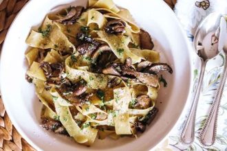 Λαχταριστές παπαρδέλες με μανιτάρια