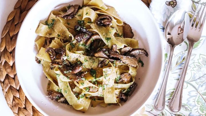 Λαχταριστές παπαρδέλες με μανιτάρια