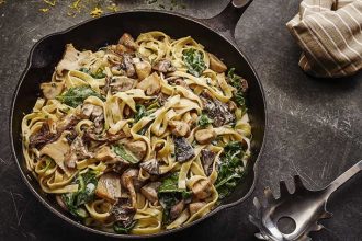 Lunch o'clock: Ταλιατέλες με μανιτάρια