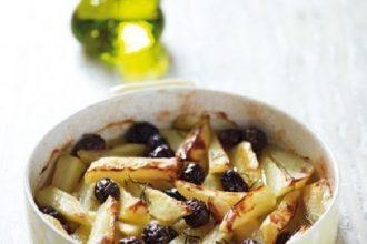 Πατάτες φούρνου με ελιές