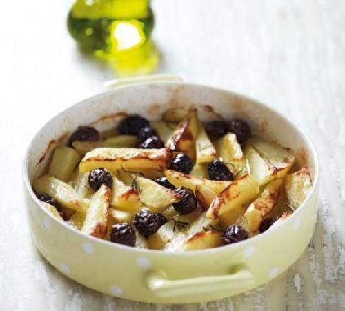 Πατάτες φούρνου με ελιές