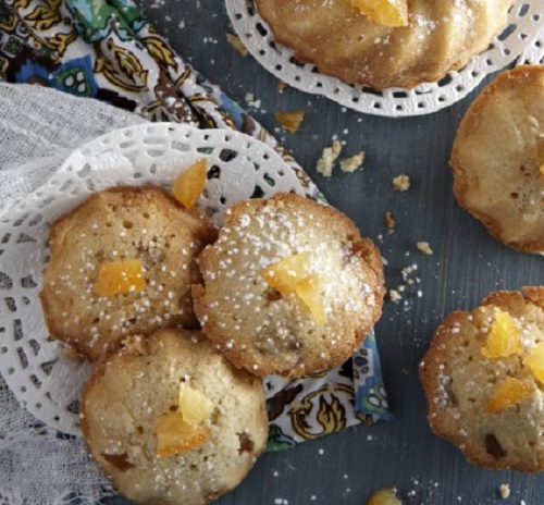 Κεκάκια financier πορτοκάλι