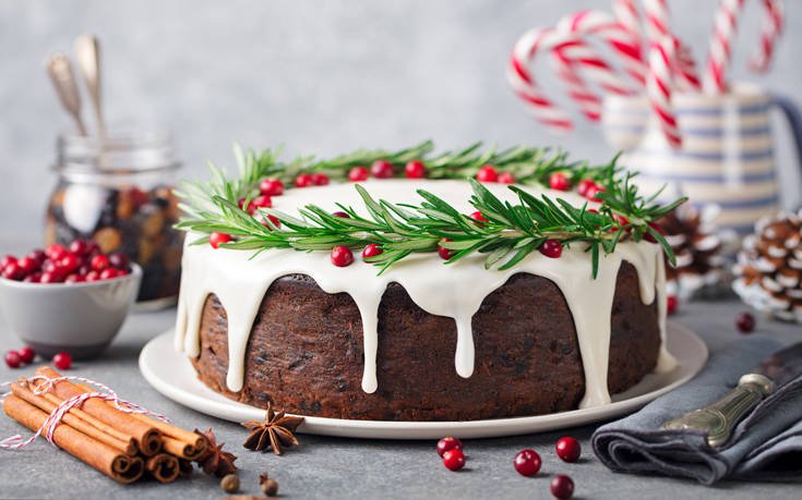 Βασιλόπιτα με γλάσο βανίλιας