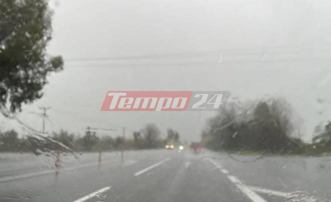 Συνεχίζονται τα έντονα καιρικά φαινόμενα-Ισχυρή χαλαζόπτωση στην Πατρών Πύργου ΦΩΤΟ ΒΙΝΤΕΟ