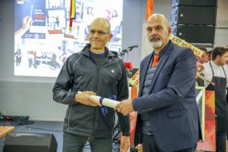 Ο Χαράλαμπος Μπονάνος στο γεύμα αγάπης