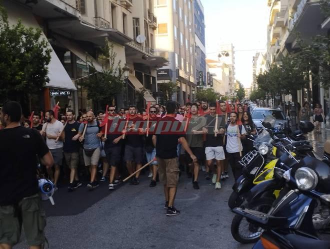 Πάτρα: Ολοκληρώθηκε η πορεία για τον Παύλο Φύσσα-Επί ποδός η Αστυνομία ΦΩΤΟ ΒΙΝΤΕΟ