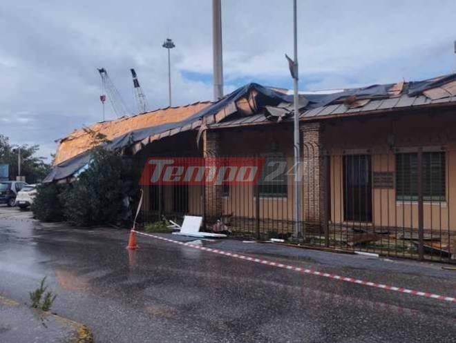 Πάτρα: Σοβαρά προβλήματα από το μπουρίνι-Χάος στην Ακτή Δυμαίων-Αποκολλήθηκε στέγη στην Ηρώων Πολυτεχνείου ΦΩΤΟ BINTEO