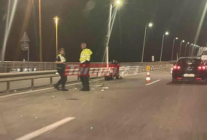 Τροχαίο προκάλεσε κυκλοφοριακό στη Γέφυρα Ρίου Αντιρρίου-Σύγκρουση λεωφορείου με δίκυκλο ΦΩΤΟ