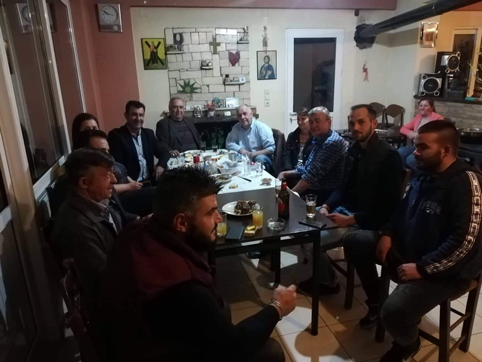 Ο υποψήφιος Περιφερειακός Σύμβουλος Ανδρέας Ζαφειρόπουλος στο Κούμπερι Τριταίας