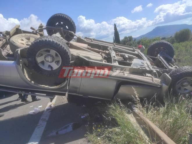 Αχαΐα - Τραγωδία στην 111: Σοκαριστική ανατροπή αγροτικού - Ένας νεκρός – Μία γυναίκα τραυματίας (ΝΕΟΤΕΡΑ)