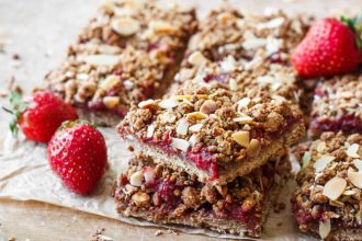 Mπάρες δημητριακών με φράουλα