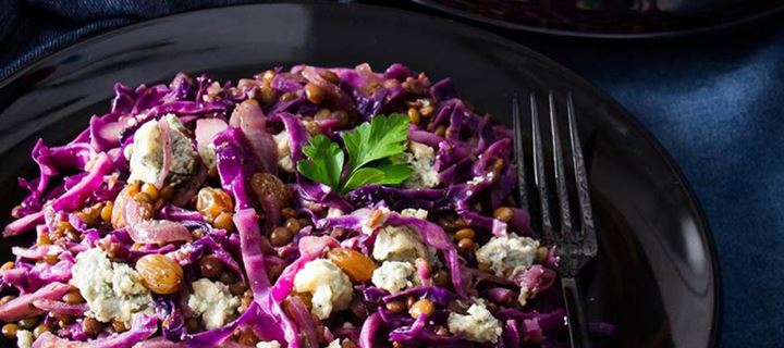 Σαλάτα με κόκκινο λάχανο και καρότο