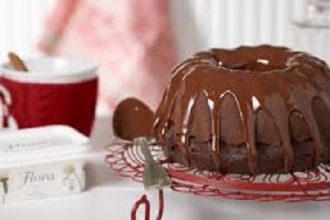 Κέικ σοκολάτα με γλάσο σοκολάτας