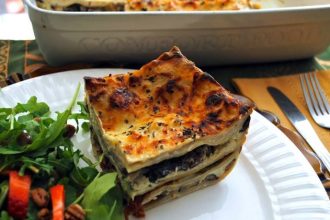 Παστίτσιο με μανιτάρια