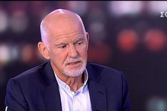 Ο Γιώργος Α. Παπανδρέου στην παρουσίαση του βιβλίου του Πάνου Τριγάζη