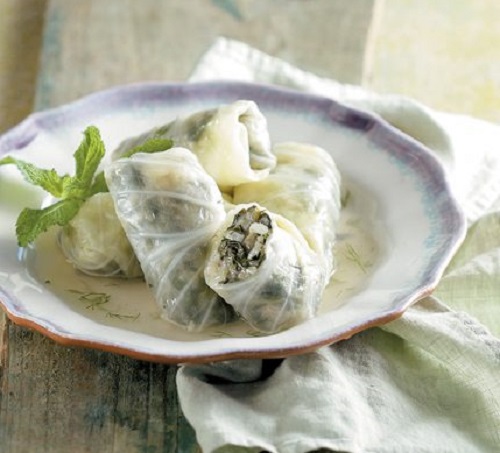 Λαχανοντολμάδες με διάφορα χόρτα