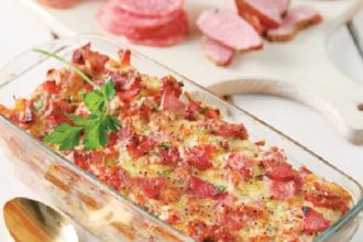 Σουφλέ με αλλαντικά και τυριά